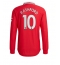 Billige Manchester United Marcus Rashford #10 Hjemmebanetrøje 2022-23 Lange ærmer