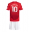 Billige Manchester United Marcus Rashford #10 Hjemmebanetrøje Børn 2024-25 Kort ærmer (+ bukser)