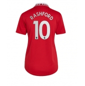Billige Manchester United Marcus Rashford #10 Hjemmebanetrøje Dame 2022-23 Kort ærmer