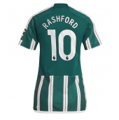Billige Manchester United Marcus Rashford #10 Udebanetrøje Dame 2023-24 Kort ærmer