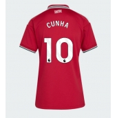 Billige Manchester United Matheus Cunha #10 Hjemmebanetrøje Dame 2026-27 Kort ærmer