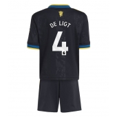 Billige Manchester United Matthijs de Ligt #4 Tredje trøje Børn 2025-26 Kort ærmer (+ bukser)