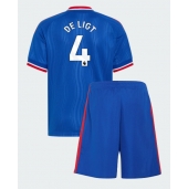 Billige Manchester United Matthijs de Ligt #4 Udebanetrøje Børn 2026-27 Kort ærmer (+ bukser)