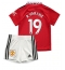 Billige Manchester United Raphael Varane #19 Hjemmebanetrøje Børn 2022-23 Kort ærmer (+ bukser)