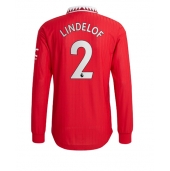 Billige Manchester United Victor Lindelof #2 Hjemmebanetrøje 2022-23 Lange ærmer