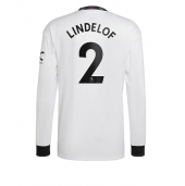 Billige Manchester United Victor Lindelof #2 Udebanetrøje 2022-23 Lange ærmer