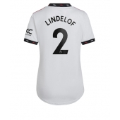 Billige Manchester United Victor Lindelof #2 Udebanetrøje Dame 2022-23 Kort ærmer