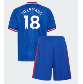 Billige Manchester United Youri Tielemans #18 Udebanetrøje Børn 2026-27 Kort ærmer (+ bukser)