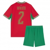 Billige Marokko Achraf Hakimi #2 Hjemmebanetrøje Børn VM 2026 Kort ærmer (+ bukser)