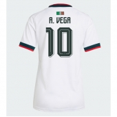Billige Mexico Alexis Vega #10 Udebanetrøje Dame VM 2026 Kort ærmer