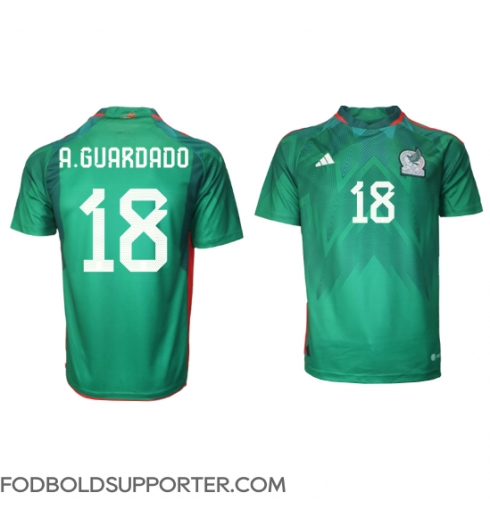 Billige Mexico Andres Guardado #18 Hjemmebanetrøje VM 2022 Kort ærmer
