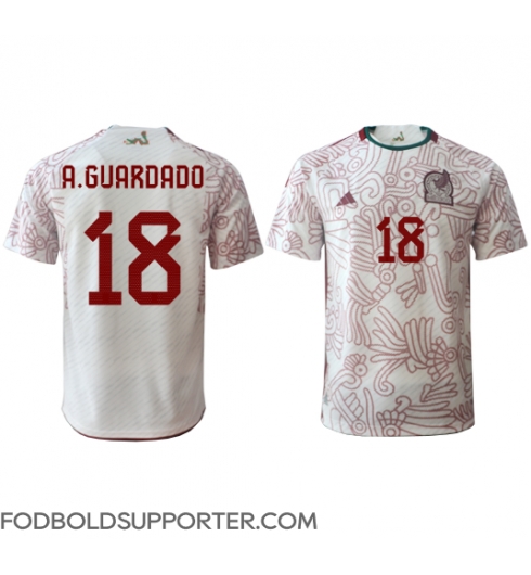 Billige Mexico Andres Guardado #18 Udebanetrøje VM 2022 Kort ærmer