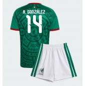 Billige Mexico Armando Gonzalez #14 Hjemmebanetrøje Børn VM 2026 Kort ærmer (+ bukser)