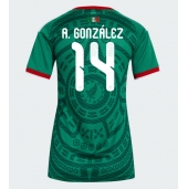 Billige Mexico Armando Gonzalez #14 Hjemmebanetrøje Dame VM 2026 Kort ærmer