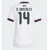 Billige Mexico Armando Gonzalez #14 Udebanetrøje Dame VM 2026 Kort ærmer