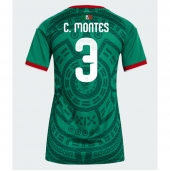 Billige Mexico Cesar Montes #3 Hjemmebanetrøje Dame VM 2026 Kort ærmer
