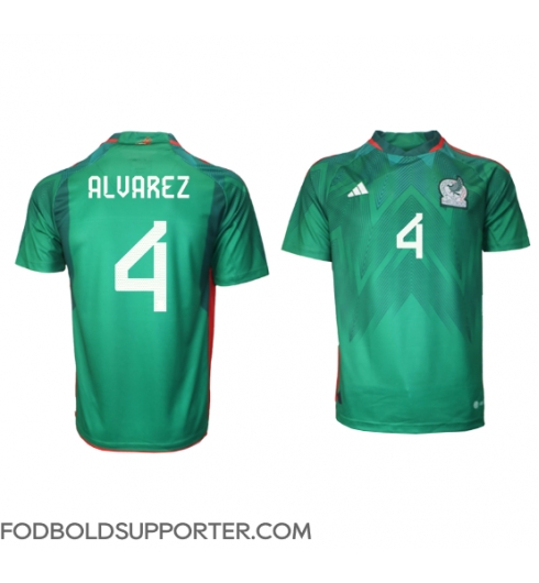 Billige Mexico Edson Alvarez #4 Hjemmebanetrøje VM 2022 Kort ærmer