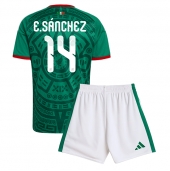 Billige Mexico Erick Sanchez #14 Hjemmebanetrøje Børn VM 2026 Kort ærmer (+ bukser)