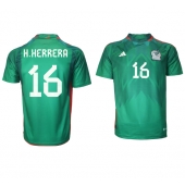 Billige Mexico Hector Herrera #16 Hjemmebanetrøje VM 2022 Kort ærmer