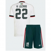 Billige Mexico Hirving Lozano #22 Udebanetrøje Børn VM 2026 Kort ærmer (+ bukser)