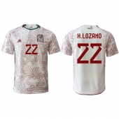 Billige Mexico Hirving Lozano #22 Udebanetrøje VM 2022 Kort ærmer