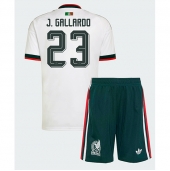 Billige Mexico Jesus Gallardo #23 Udebanetrøje Børn VM 2026 Kort ærmer (+ bukser)
