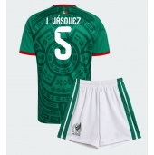 Billige Mexico Johan Vasquez #5 Hjemmebanetrøje Børn VM 2026 Kort ærmer (+ bukser)