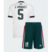 Billige Mexico Johan Vasquez #5 Udebanetrøje Børn VM 2026 Kort ærmer (+ bukser)
