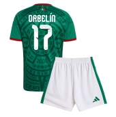 Billige Mexico Orbelin Pineda #17 Hjemmebanetrøje Børn VM 2026 Kort ærmer (+ bukser)