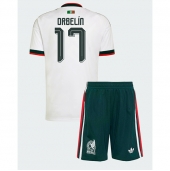 Billige Mexico Orbelin Pineda #17 Udebanetrøje Børn VM 2026 Kort ærmer (+ bukser)