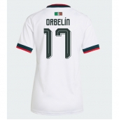 Billige Mexico Orbelin Pineda #17 Udebanetrøje Dame VM 2026 Kort ærmer