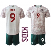 Billige Mexico Raul Jimenez #9 Udebanetrøje Børn VM 2022 Kort ærmer (+ bukser)