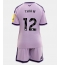 Billige Newcastle United Malick Thiaw #12 Tredje trøje Børn 2026-27 Kort ærmer (+ bukser)