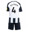 Billige Newcastle United Sven Botman #4 Hjemmebanetrøje Børn 2024-25 Kort ærmer (+ bukser)