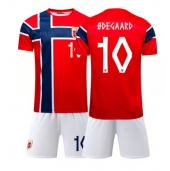 Billige Norge Martin Odegaard #10 Hjemmebanetrøje Børn VM 2026 Kort ærmer (+ bukser)