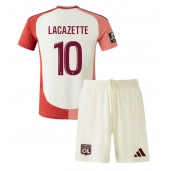 Billige Olympique Lyonnais Alexandre Lacazette #10 Tredje trøje Børn 2024-25 Kort ærmer (+ bukser)