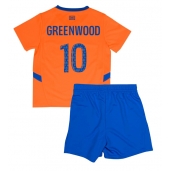 Billige Olympique de Marseille Mason Greenwood #10 Tredje trøje Børn 2024-25 Kort ærmer (+ bukser)