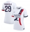 Billige Paris Saint-Germain Bradley Barcola #29 Udebanetrøje Dame 2024-25 Kort ærmer