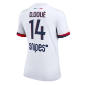 Billige Paris Saint-Germain Desire Doue #14 Udebanetrøje Dame 2025-26 Kort ærmer