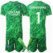 Billige Paris Saint-Germain Gianluigi Donnarumma #1 Målmand Hjemmebanetrøje Børn 2024-25 Kort ærmer (+ bukser)