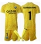 Billige Paris Saint-Germain Gianluigi Donnarumma #1 Målmand Tredje trøje Børn 2024-25 Kort ærmer (+ bukser)