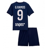 Billige Paris Saint-Germain Goncalo Ramos #9 Hjemmebanetrøje Børn 2025-26 Kort ærmer (+ bukser)