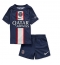 Billige Paris Saint-Germain Hjemmebanetrøje Børn 2022-23 Kort ærmer (+ bukser)