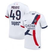 Billige Paris Saint-Germain Ibrahim Mbaye #49 Udebanetrøje 2025-26 Kort ærmer