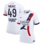 Billige Paris Saint-Germain Ibrahim Mbaye #49 Udebanetrøje Dame 2025-26 Kort ærmer