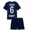 Billige Paris Saint-Germain Illia Zabarnyi #6 Hjemmebanetrøje Børn 2025-26 Kort ærmer (+ bukser)