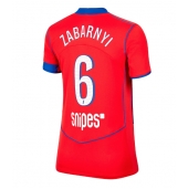 Billige Paris Saint-Germain Illia Zabarnyi #6 Tredje trøje Dame 2025-26 Kort ærmer