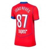 Billige Paris Saint-Germain Joao Neves #87 Tredje trøje Dame 2025-26 Kort ærmer