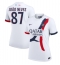 Billige Paris Saint-Germain Joao Neves #87 Udebanetrøje Dame 2024-25 Kort ærmer