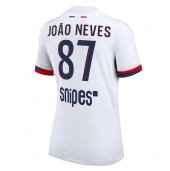 Billige Paris Saint-Germain Joao Neves #87 Udebanetrøje Dame 2025-26 Kort ærmer
